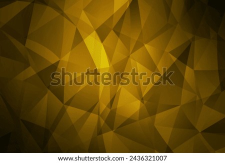 Dark Orange vector polygonal background. A sample with polygonal shapes. Polygonal design for your web site.