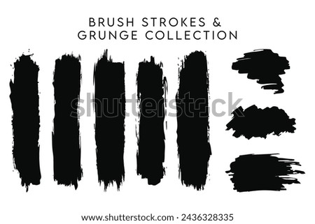 Brush Strokes Grunge Collection Set of Brush Strokes