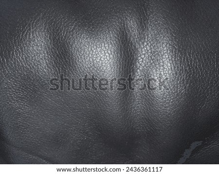 leather couch with flash background