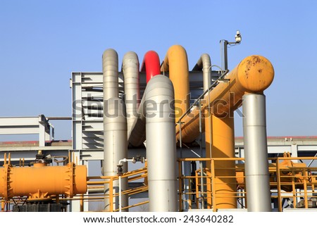 The pipe and valve oil fields 
