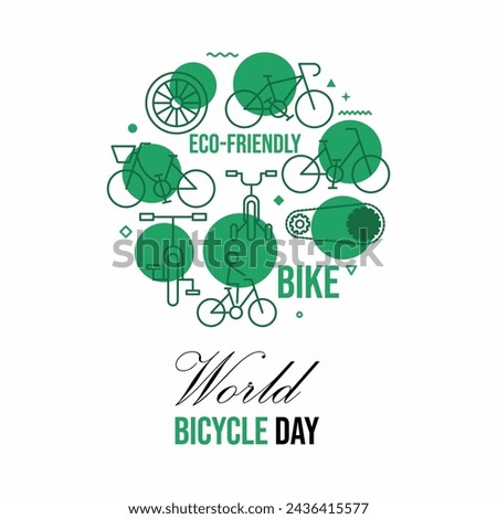 World bicycle day poster design
