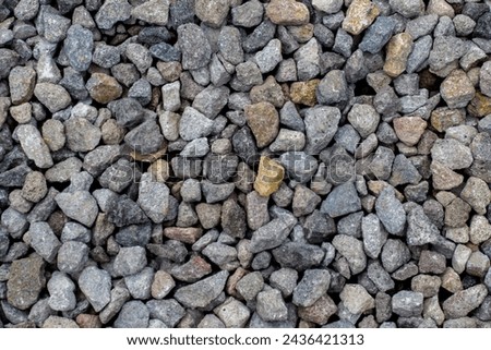 Gravel stone background texture for construction or background textured Royalty-Free Stock Photo #2436421313