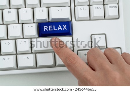 Modern keyboard with relax button