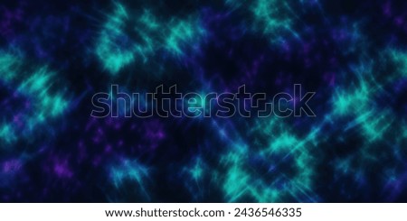 Teal, blue and black tie dye pattern Ink , colorful tie dye pattern abstract background. Tie Dye two Tone Clouds . Abstract batik brush seamless and repeat pattern design