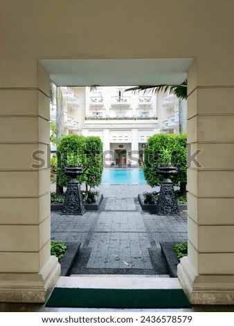 The Phoenix Hotel, Yogyakarta, Indonesia, Agust 14, 2022: This hotel may have architecture that reflects the style of a bygone era. Classic buildings and historic ornaments are an integral part of the Royalty-Free Stock Photo #2436578579