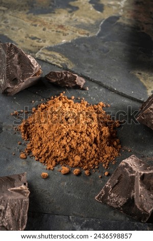 Cacao Beans and Powder: 4K Ultra HD Image	