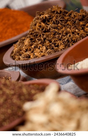 Spices for sale, dunhuang, gansu, china, asia