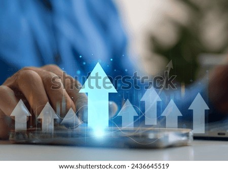People with finance economic growth, graph money, global economic, trader investor, business financial growth, stock market, Investments funds, price, graph, technology and investment concept