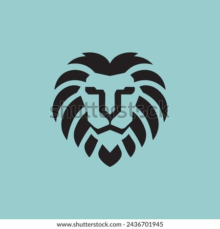 lion logo vector graphics design 