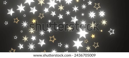 XMAS Stars - Glossy 3D Christmas star icon. Design element for h