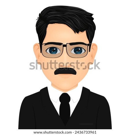 Portrait of handsome man with glasses