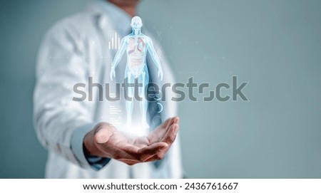 doctor, health, hospital, check, check-up, diagnosis, health care, innovation, medicals, medicine. doctor check up virtual body human with healthcare medical icon, health and health diagnosis.