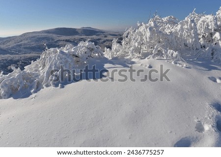 Winter landscape of Vihorlat mountain, Slovakia	 Royalty-Free Stock Photo #2436775257
