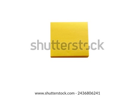Yellow sticky note. isolated on white. Room for text. Blank Yellow Note Pad. Stickie Note. thank you note. Message Pad. Sticky Pad. love you message. words written on sticky notes. Work. Call Me. 