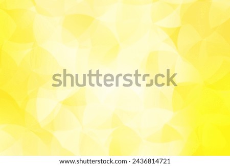 Light Yellow vector polygonal pattern. Polygonal abstract illustration with gradient. Template for cell phone's backgrounds.