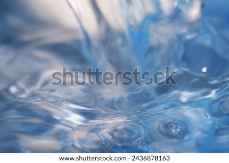 Water is a transparent, tasteless, odorless and nearly colorless chemical substance Royalty-Free Stock Photo #2436878163