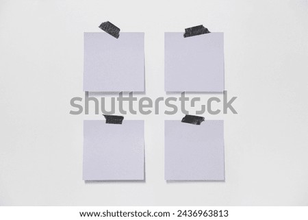 purpl sticky note isolated on white background.