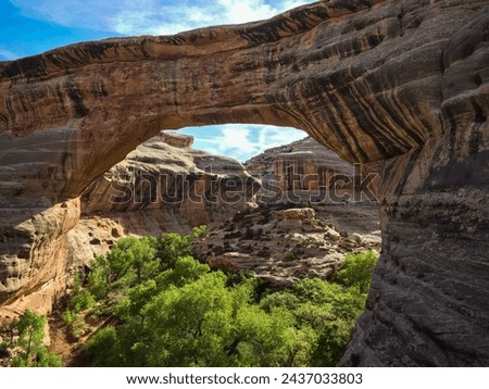 Natural Bridges National Monument in Southeast Utah, USA Royalty-Free Stock Photo #2437033803