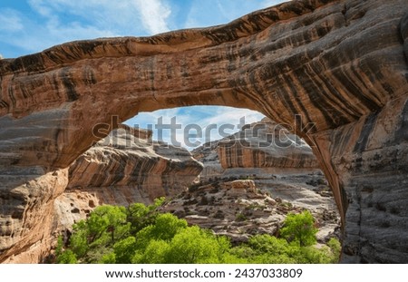 Natural Bridges National Monument in Southeast Utah, USA Royalty-Free Stock Photo #2437033809