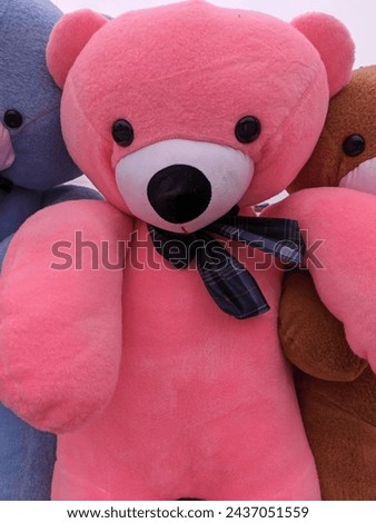 this teddy bear looks so cute and amazing, Girls always like bears and they get from their boyfriends, a lovely pink color bear. This pink teddy bear is adorable and popular among people.
