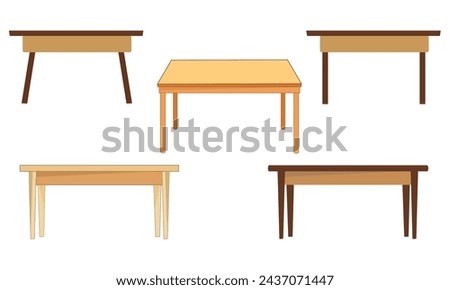 Creative table vector illustration for use.