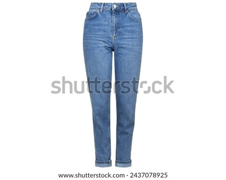 blue denim pants, Topshop Mom jeans Denim Slim-fit pants, jeans, fashion, Royalty-Free Stock Photo #2437078925