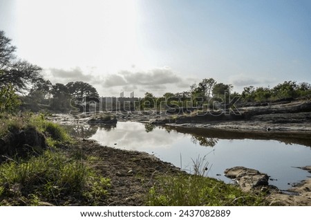 Beautiful landscape of river early morning 