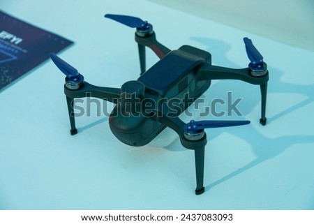 A close-up of a small and exquisite drone