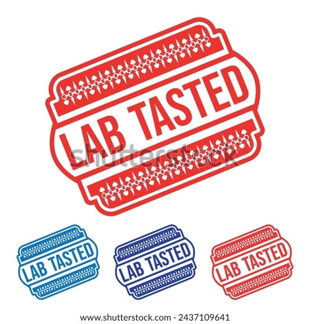 Lab Tasted Rubber stamp Design art Illustration 