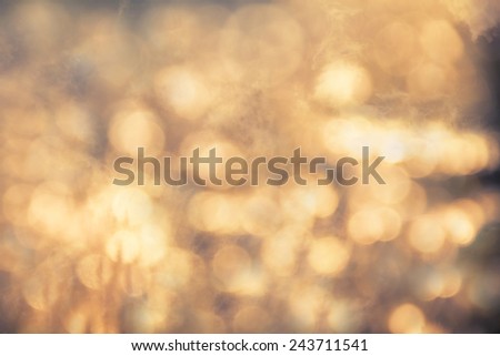 Yellow bokeh abstract light background vector .