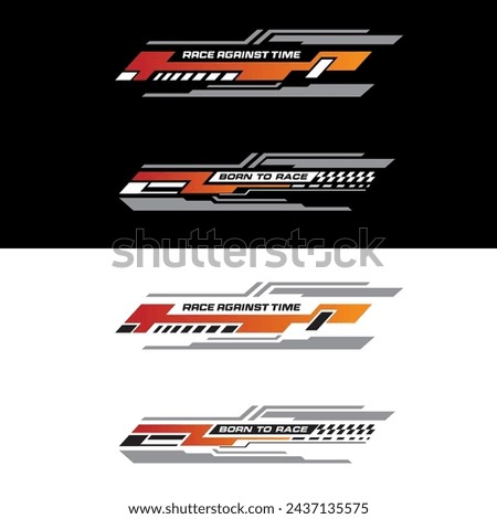 Sport racing stripes car stickers