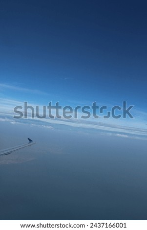an aerial view of the sky