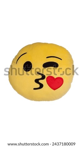 Isolated Yellow Emoji Sfot Pillow 