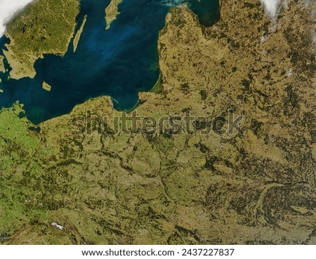 North central Europe. North central Europe. Elements of this image furnished by NASA.