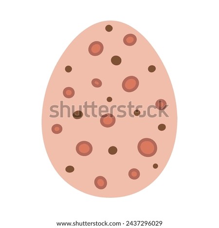 A vibrant vector illustration of an Easter egg, perfect for use in Easter projects and spring greeting cards