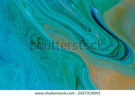 Beautiful fluid art natural luxury painting. Marbleized effect. Royalty-Free Stock Photo #2437314043