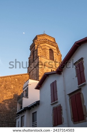 The Saint-Jean-Baptiste church in Saint-Jean-de-Luz, Pyrénées-Atlantiques, France Royalty-Free Stock Photo #2437314503