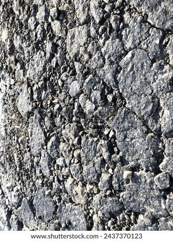 A photo of dried gravel