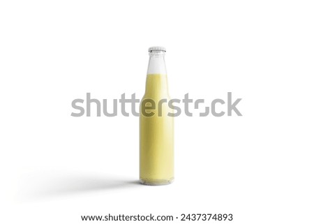 Various soda beverage on simple bottle isolated on plain background.