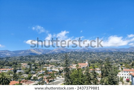 Santa Barbara Day View with blue sky.