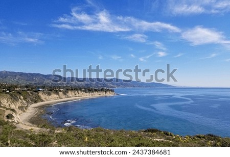 Top view of Malibu Point Dume, California Royalty-Free Stock Photo #2437384681