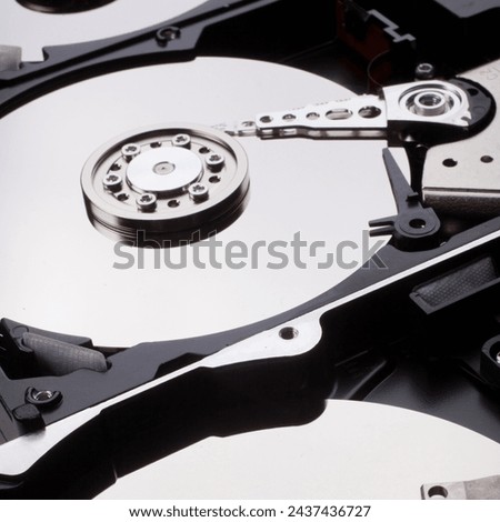 hard disk data storage mechanical components concept backgrounds