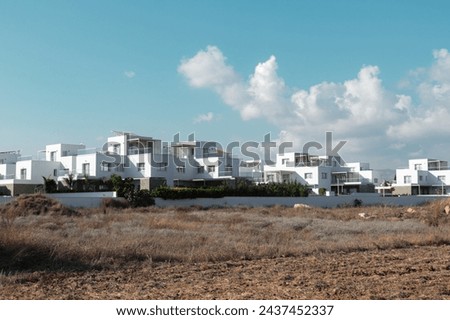 New real estate build for private homes neighborhood in Paphos, Cyprus Royalty-Free Stock Photo #2437452337