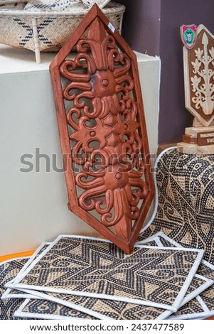 Southeast Asian style wood carving decorations