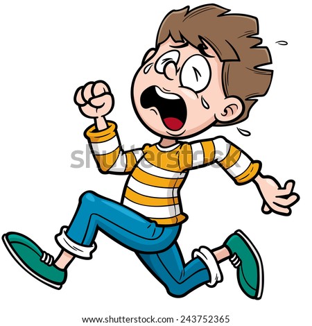 Vector illustration of Boy running