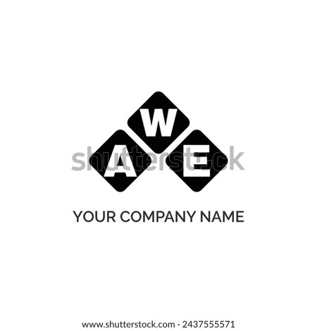 AWE letter logo design on white background. AWE logo. AWE creative initials letter Monogram logo icon concept. AWE letter design Royalty-Free Stock Photo #2437555571