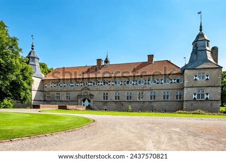 Water Castle Westerwinkel, Ascheberg, North Rhine-Westphalia, Germany, Europe.
Westerwinkel Castle is a baroque moated castle in the Ascheberg district. Royalty-Free Stock Photo #2437570821