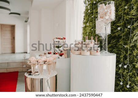 sweet table with cookies, wedding cake, wedding food, table with sweets, wedding cakes,