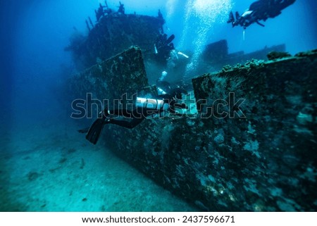 This photo is about scuba diving in the Maldives Islands. Starting from Male Airport, the photos range from underwater shots to mermaid shots by boat. This photo is about scuba diving in the Maldives Royalty-Free Stock Photo #2437596671