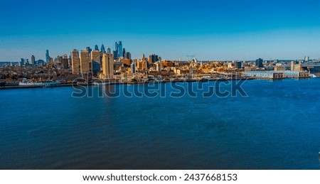 Philadelphia skyline from the river
